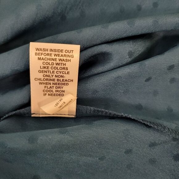 Elle long sleeve blue/green teal medium pre-owned - Picture 6 of 8